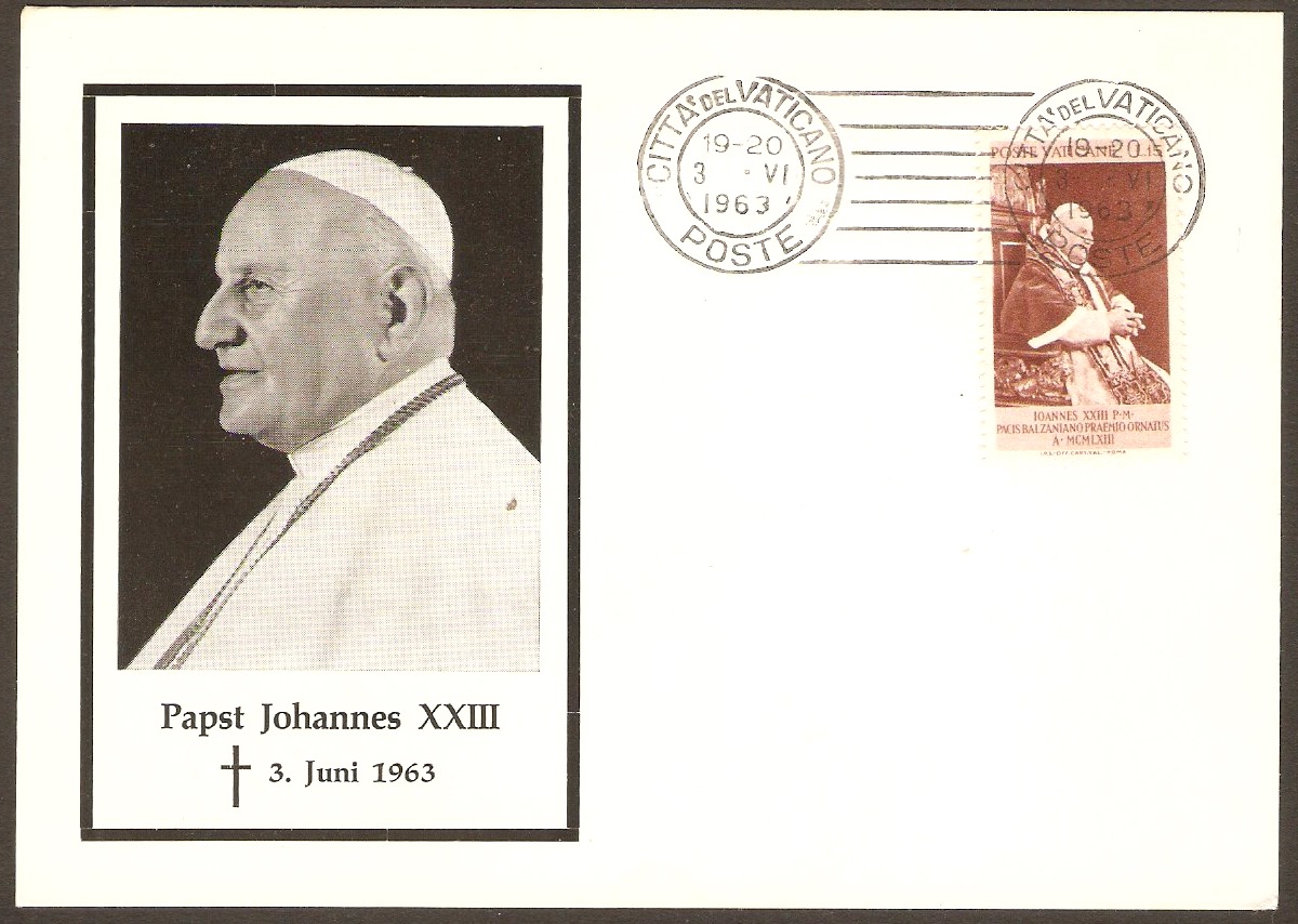 Vatican City 1963 Pope John XXIII Memorial Card. SG404.